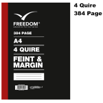 Freedom A4 - 4 Quire 384 Page Counter Book F/M 